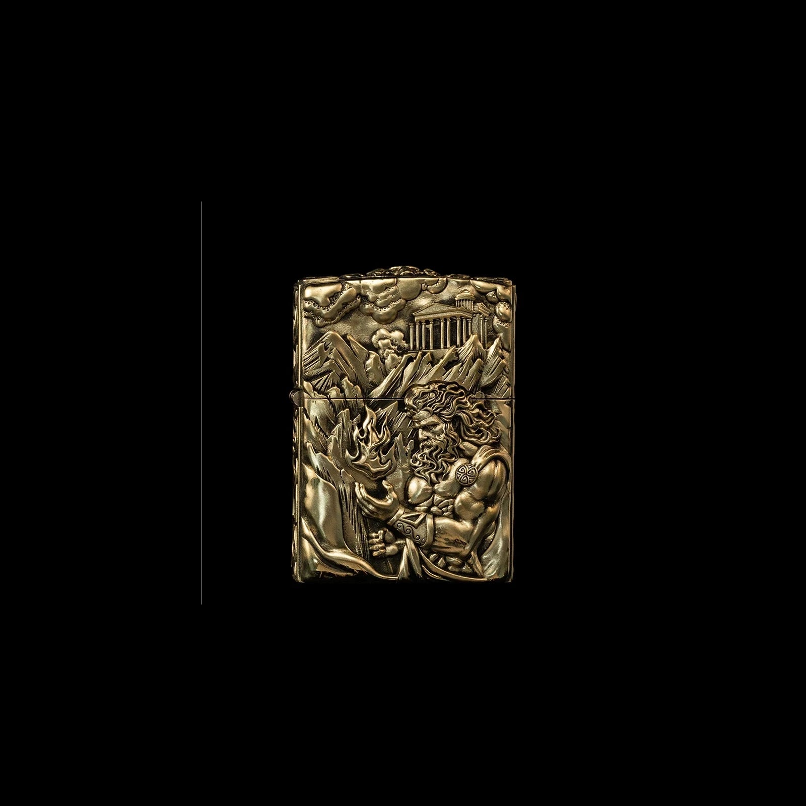 Solid Brass 3D Relief Biker Lighter – 24 Designs – Prometheus design