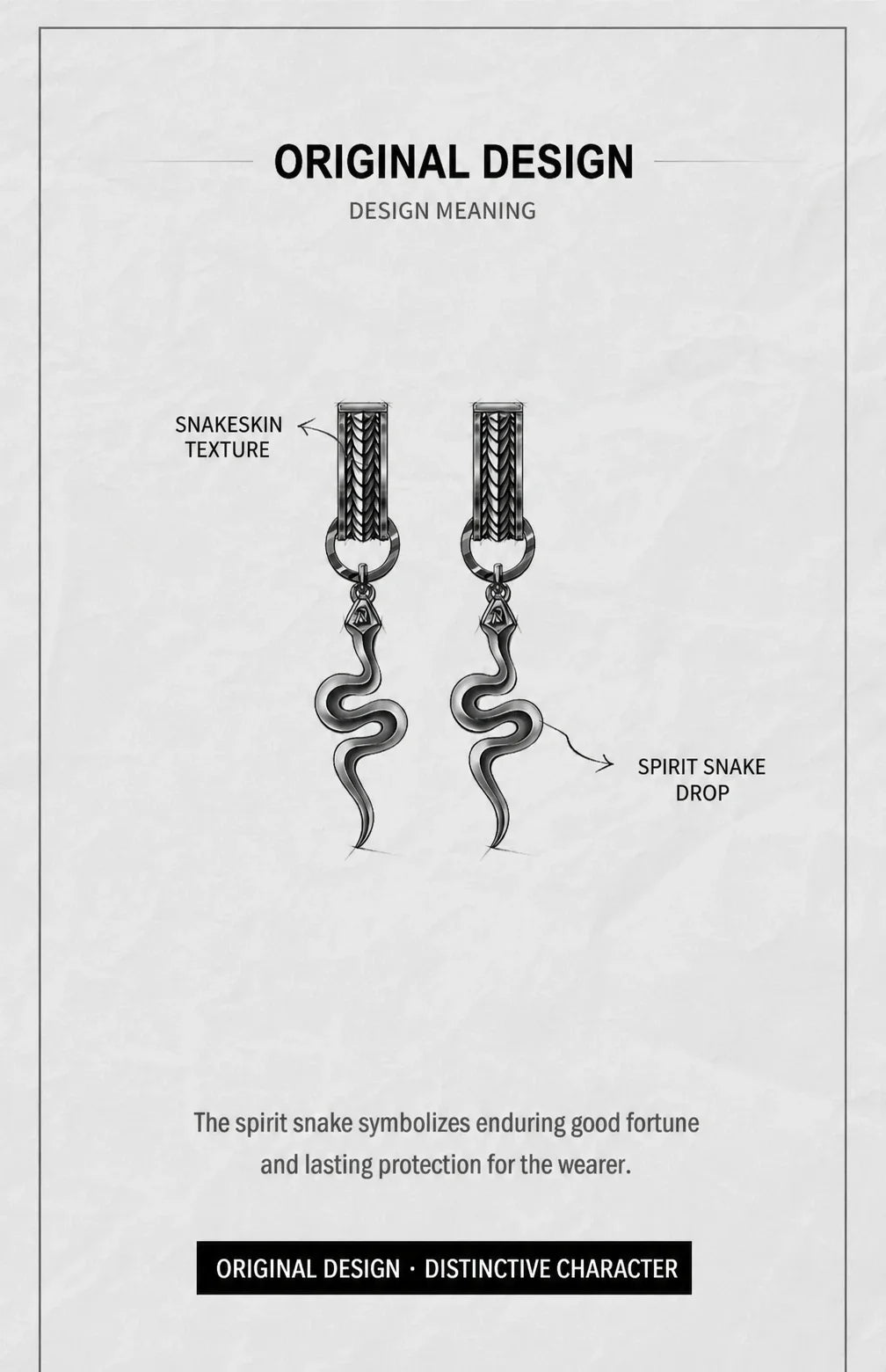 Sterling Silver Spirit Snake Hoop Earrings - design meaning