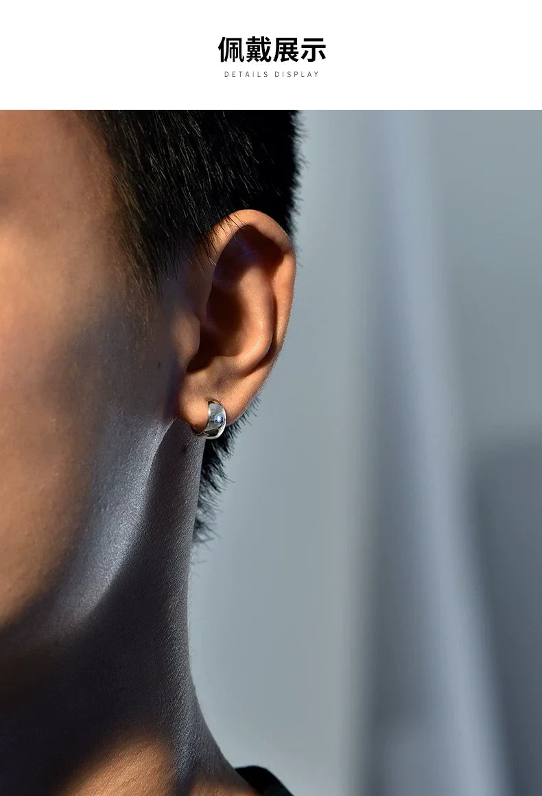 Sterling Silver Biker Clip-On Earrings for Bikers shown in a rider lifestyle view 1