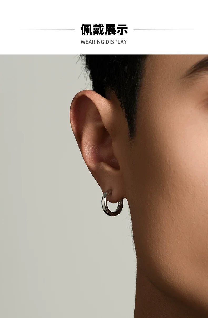 Sterling Silver Biker Clip-On Earrings for Bikers shown in a rider lifestyle view 1