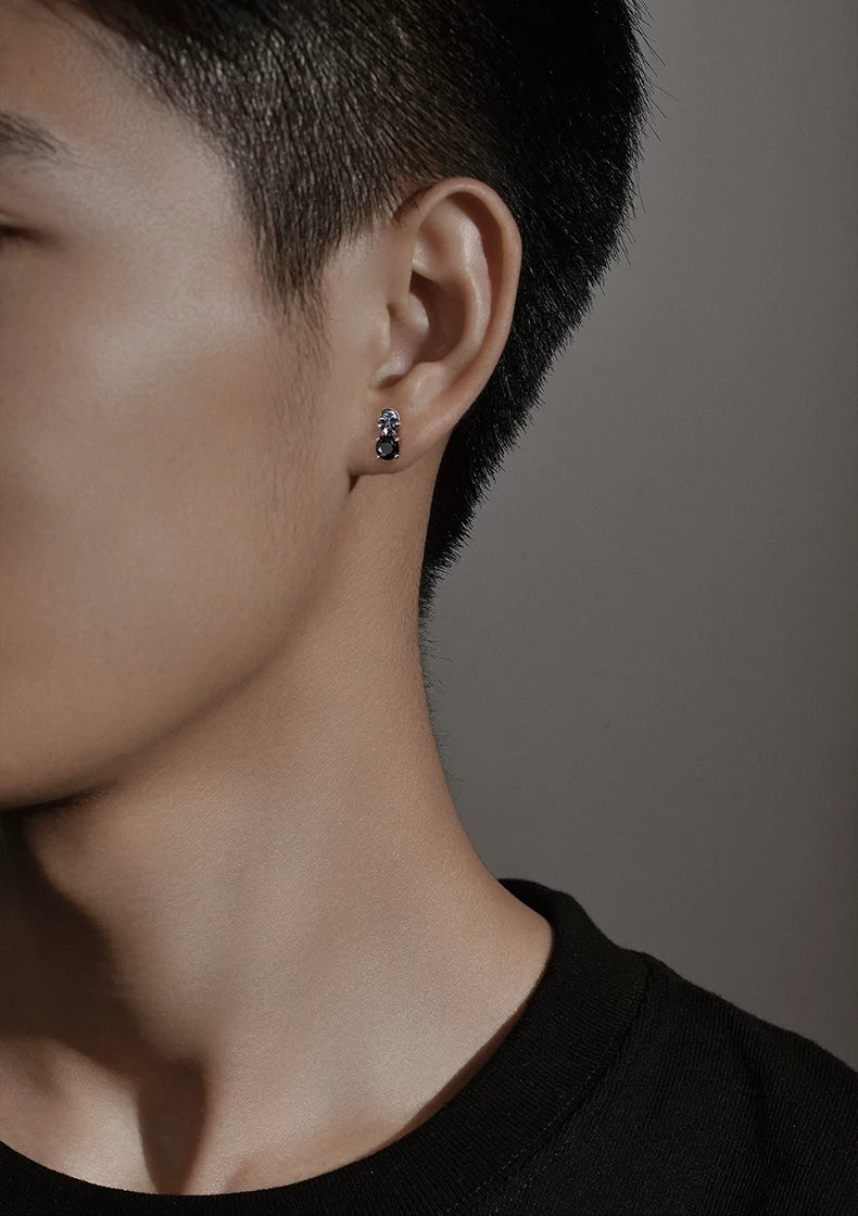 Sterling Silver Skull Stud Earrings for Bikers shown in a rider lifestyle view 3