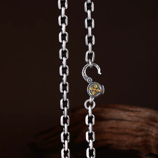Sterling Silver Vajra Mariner Chain Necklace - view 2