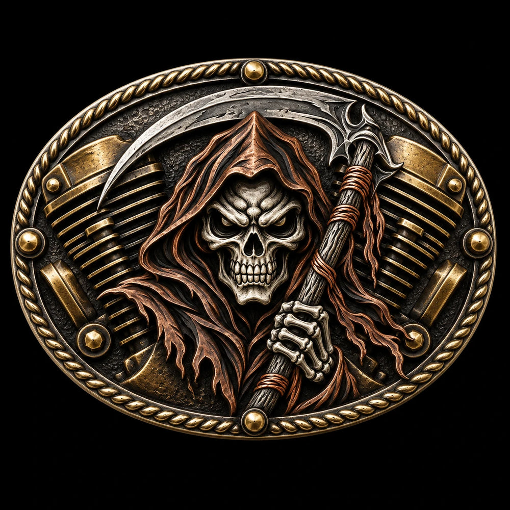 Sculpted Statement Buckle custom motorcycle club belt buckle