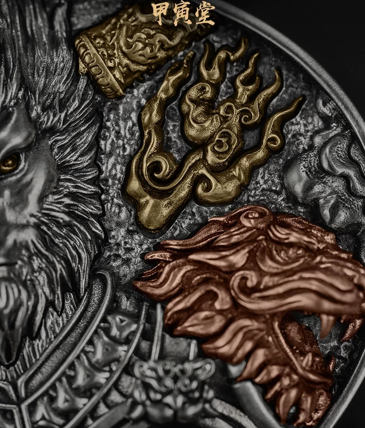 Sun Wukong Monkey King Biker Belt Buckle detail view 3