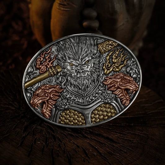 Sun Wukong Monkey King Biker Belt Buckle product view