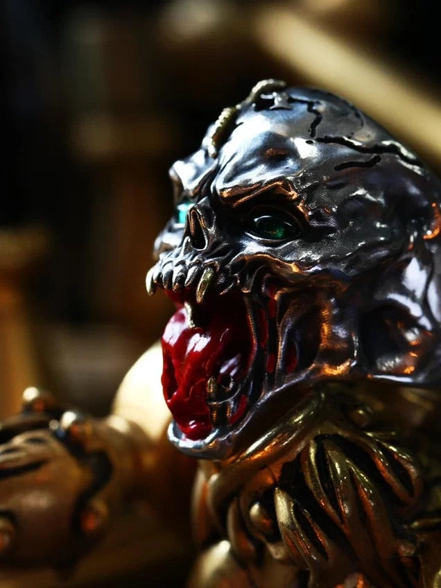 Symbiote Skull 925 Sterling Silver Biker Ring — view 4