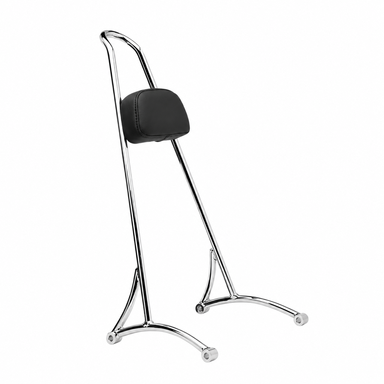 Chrome 20-inch passenger backrest with pad
