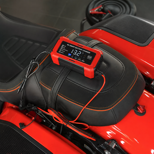 6A charger installed on a Harley-Davidson motorcycle