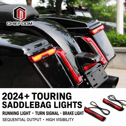 Chiefdom 2024+ Touring sequential saddlebag lights