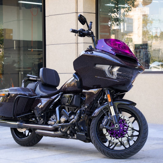 Passenger backrest and luggage rack for compatible motorcycles