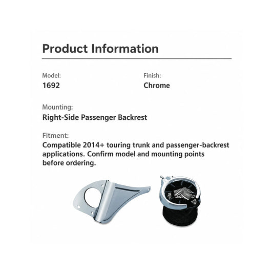 Model 1692 passenger cup holder product information