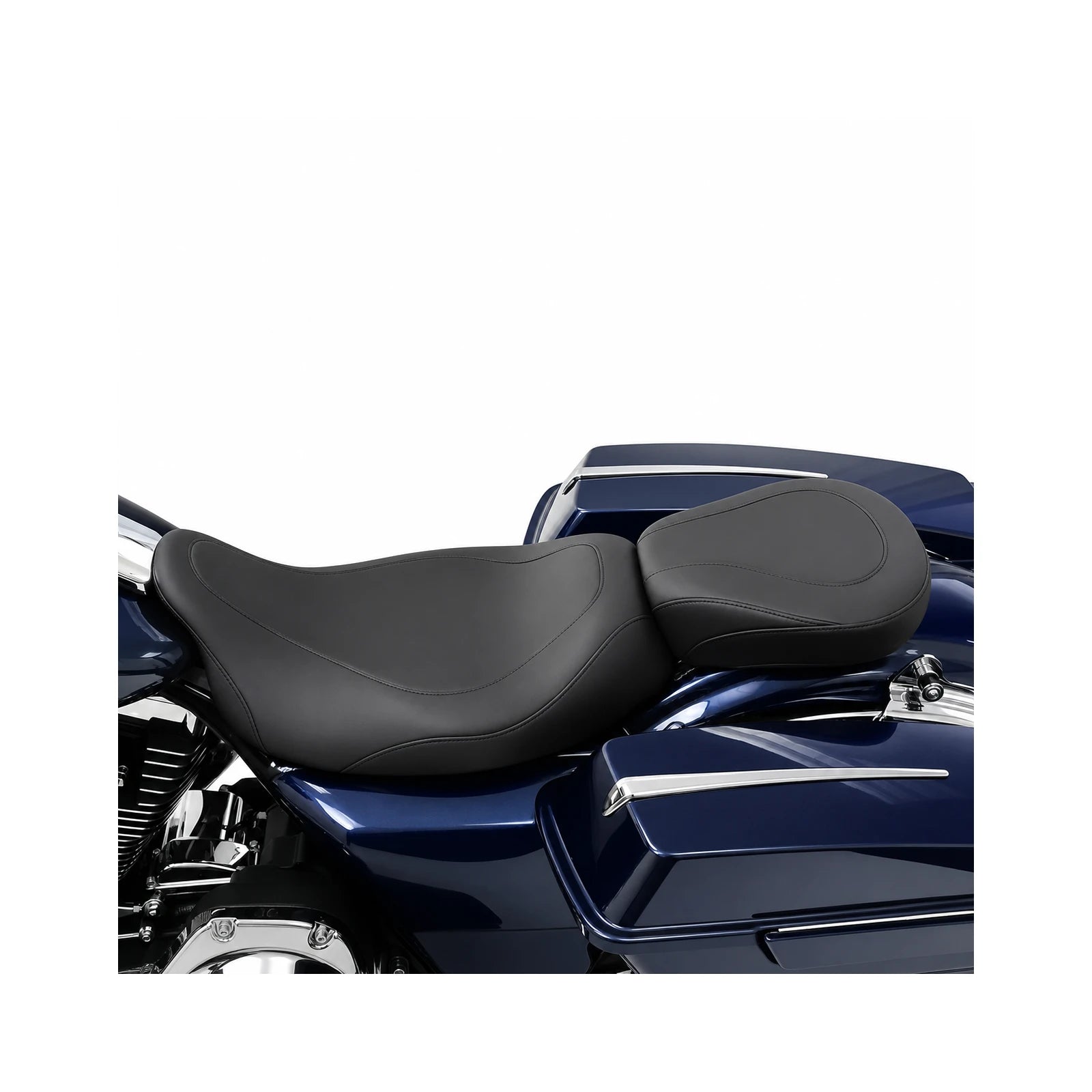 Smooth split touring seat installed