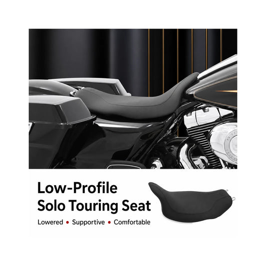 Low-profile solo touring seat