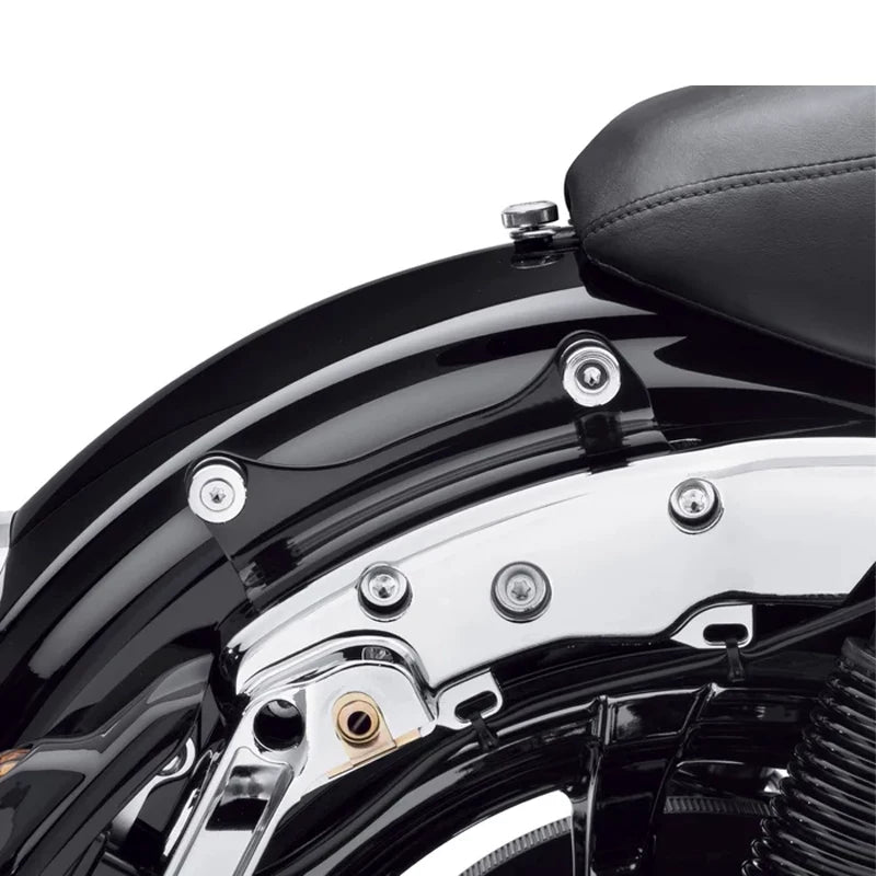Docking hardware mounting position on touring motorcycle
