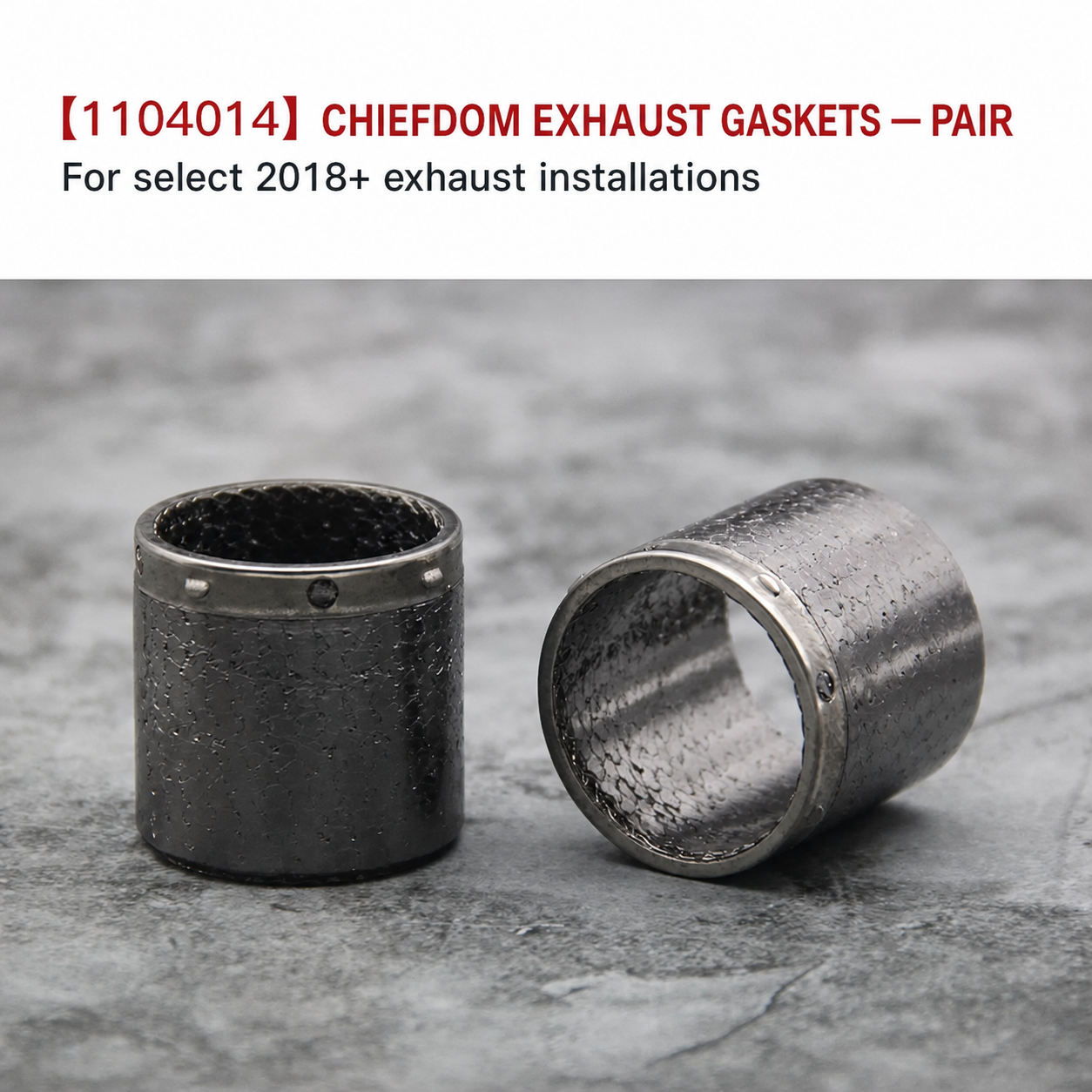 Chiefdom 1104014 Exhaust Gaskets — Pair