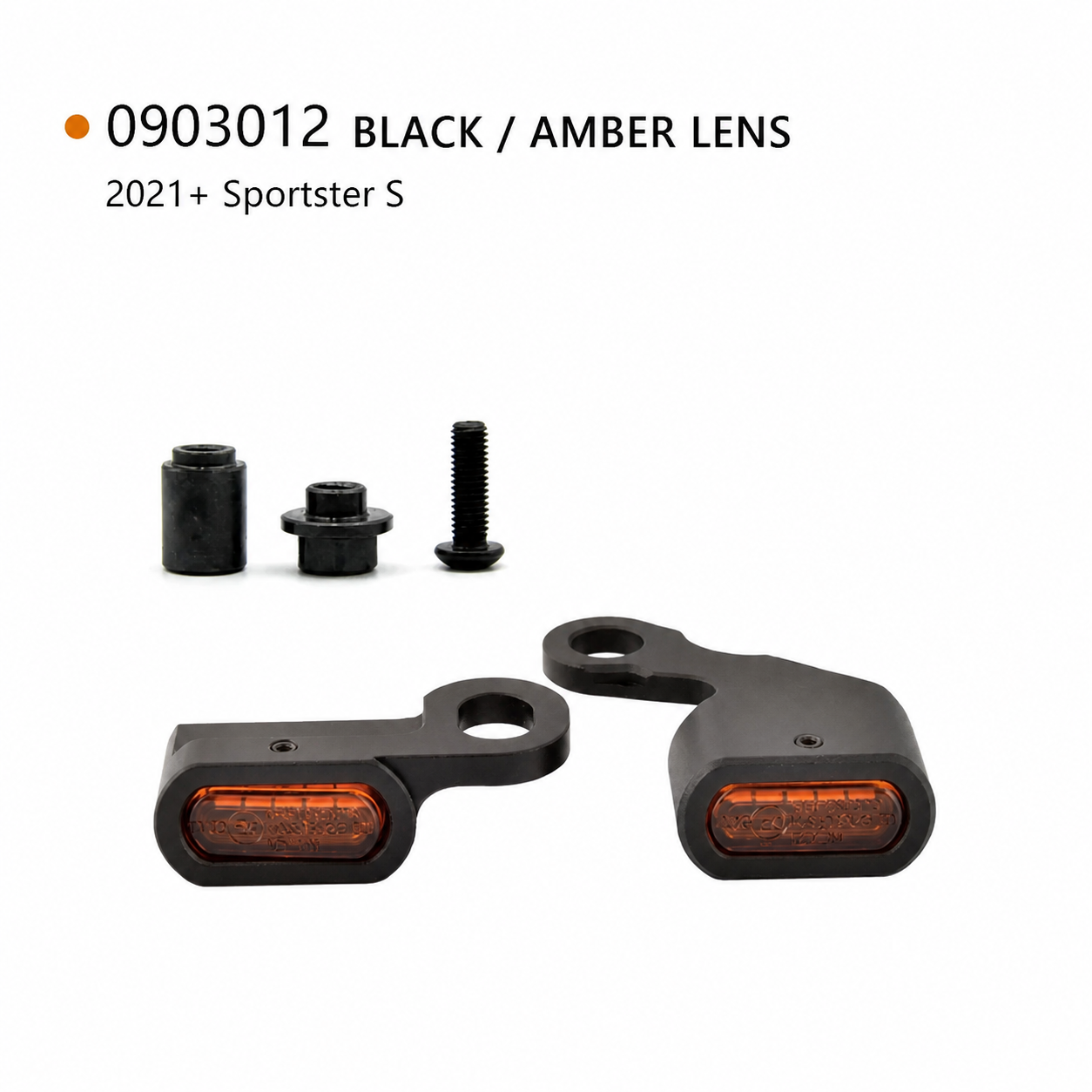 0903012 black amber turn signals for 2021+ Sportster S