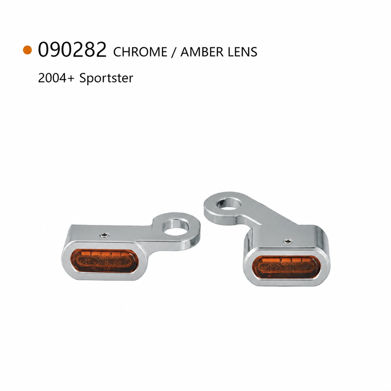 090282 chrome amber Harley turn signals