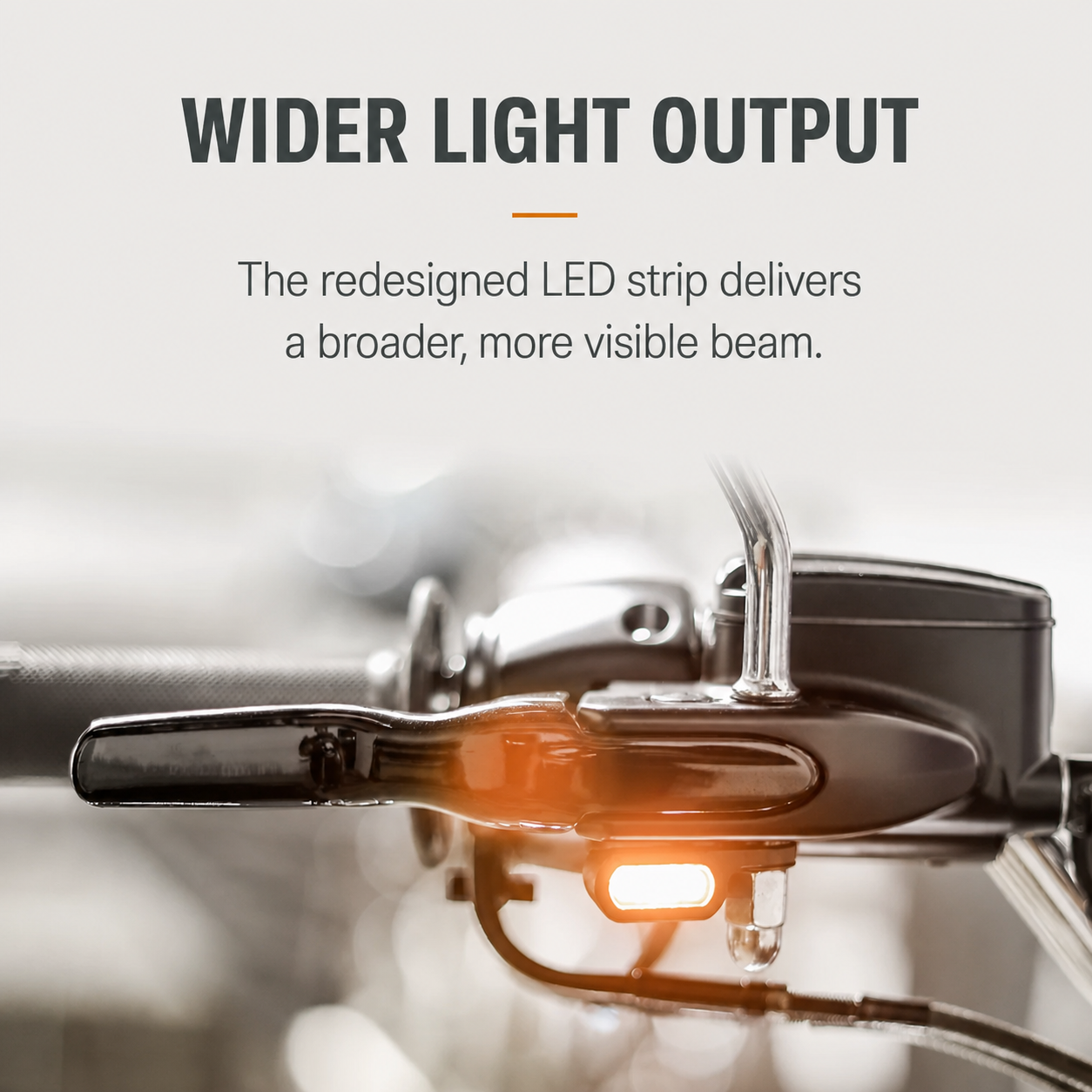 Wide-output mini LED handlebar turn signal