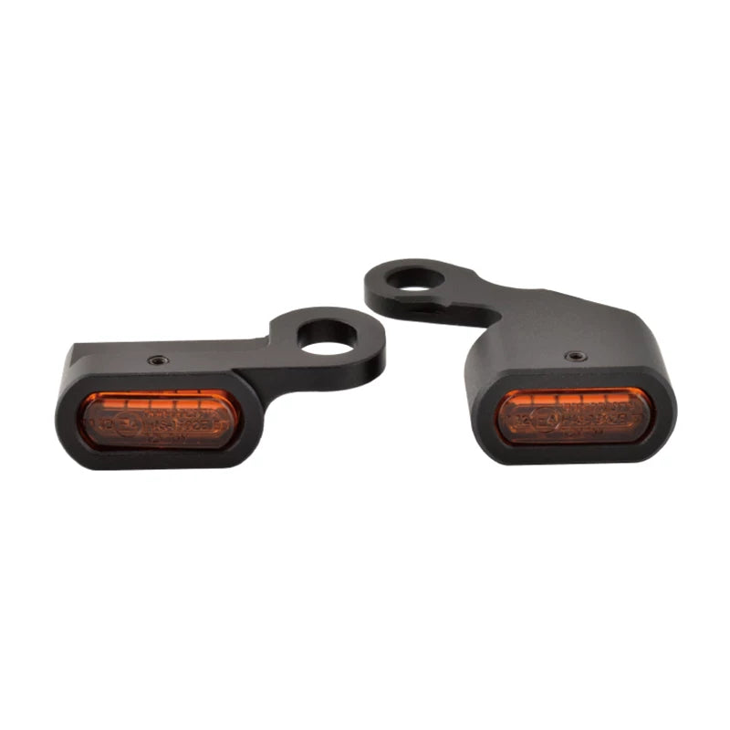 Pair of hidden mini handlebar turn signals