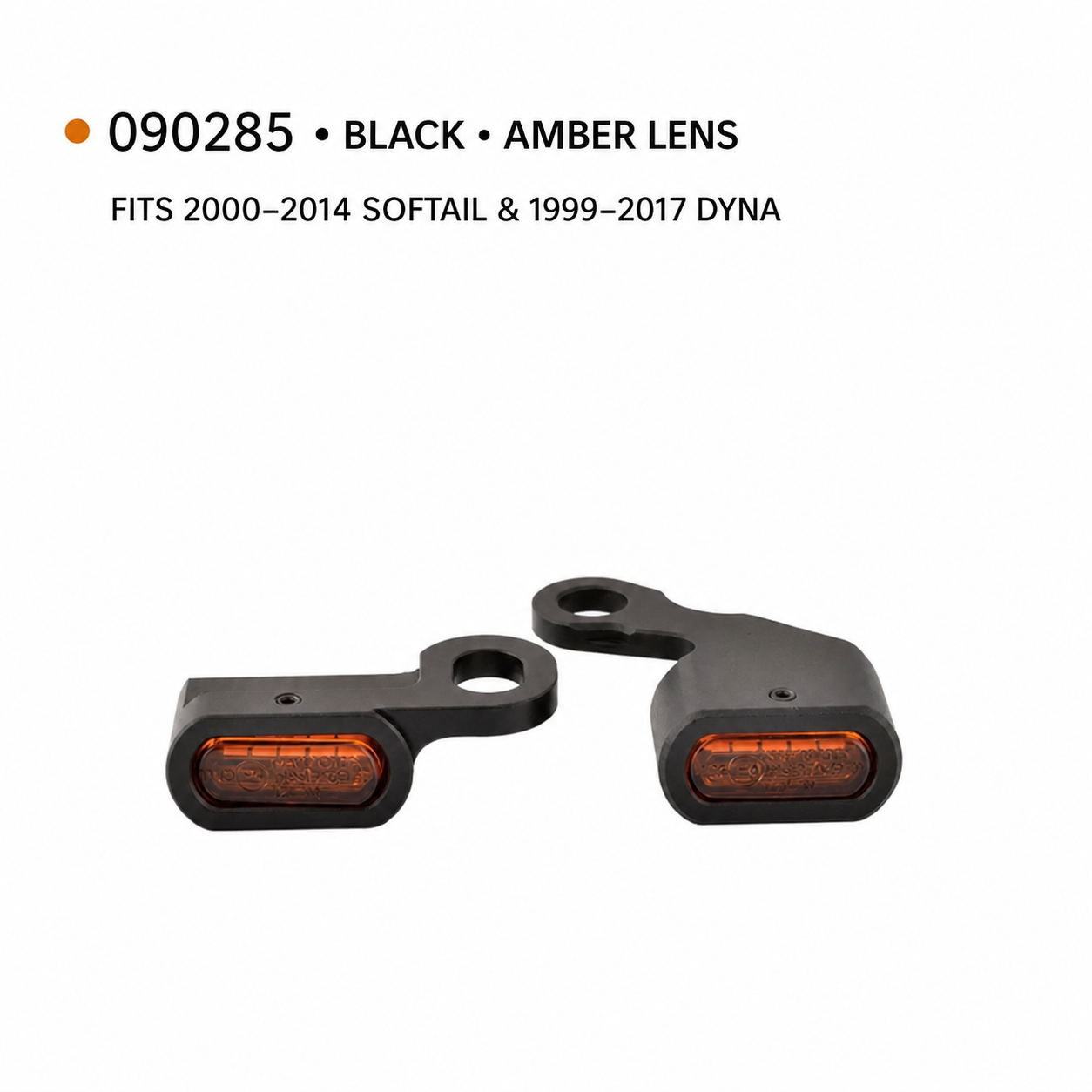 090285 black amber mini turn signals