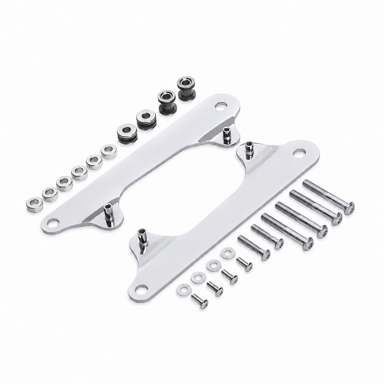 Chrome quick-release backrest mounting hardware