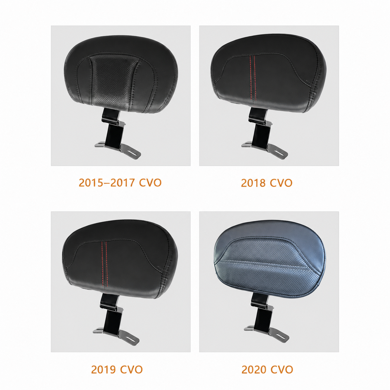 CVO rider backrest model comparison 2015 to 2020