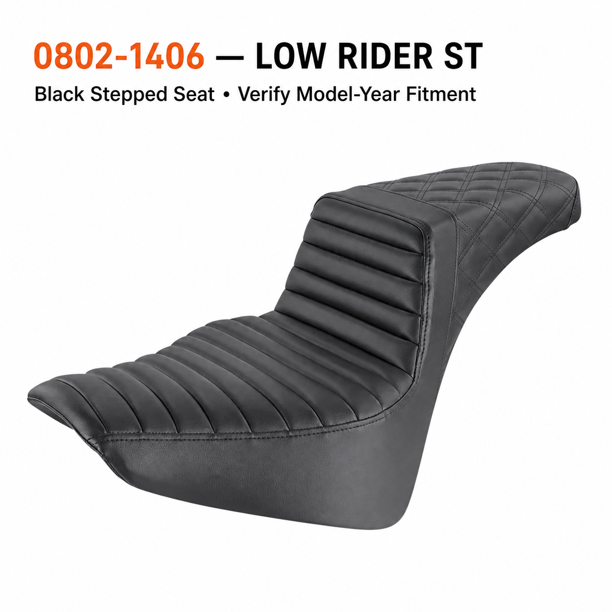 0802-1406 Low Rider ST / Black Stepped Seat