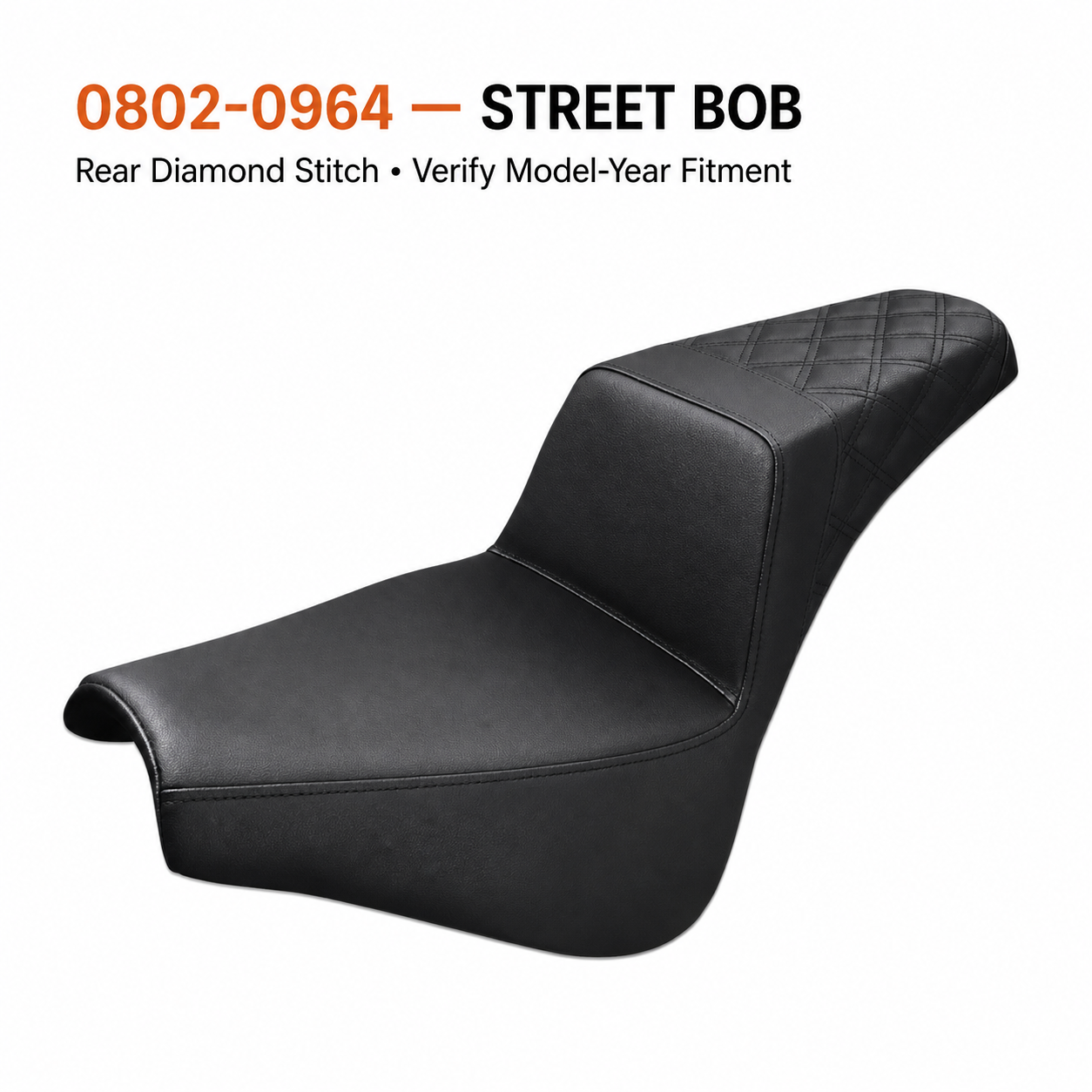 0802-0964 Street Bob / Rear Diamond Stitch