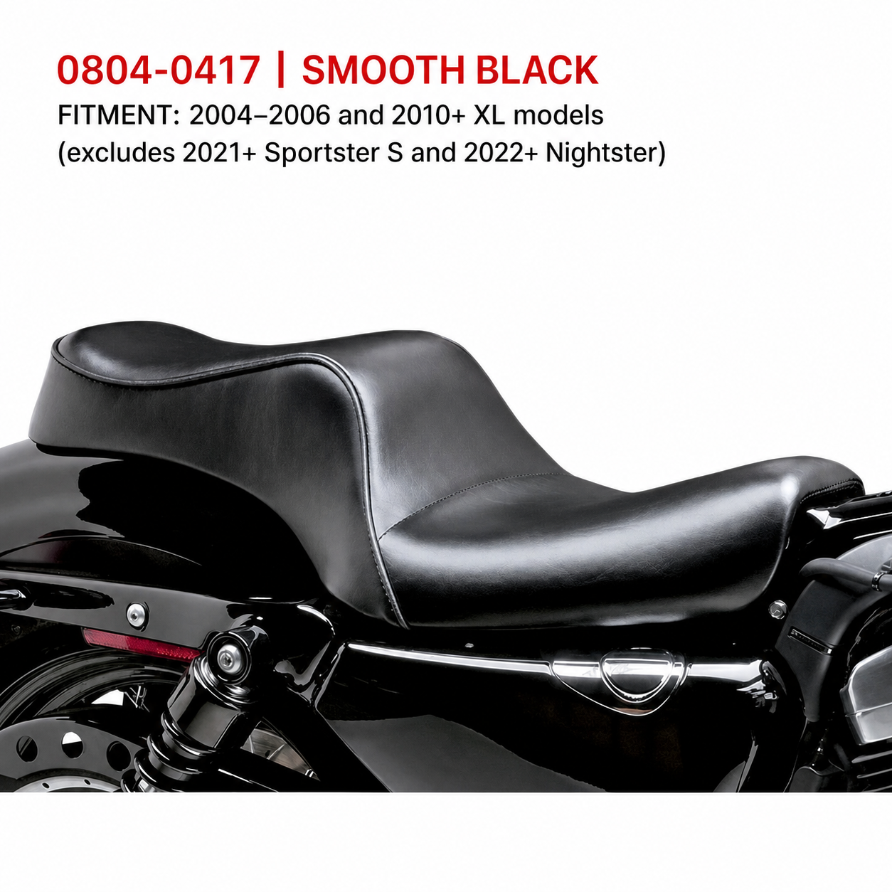 0804-0417 smooth black seat