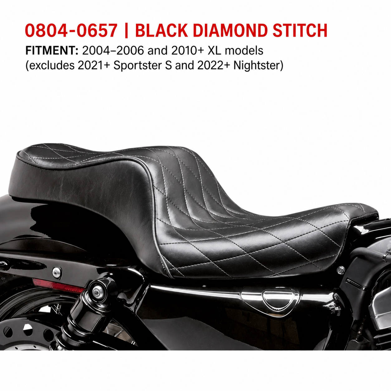 0804-0657 black diamond stitch seat