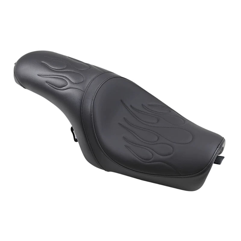 Flame-stitch two-up seat for Harley-Davidson Sportster