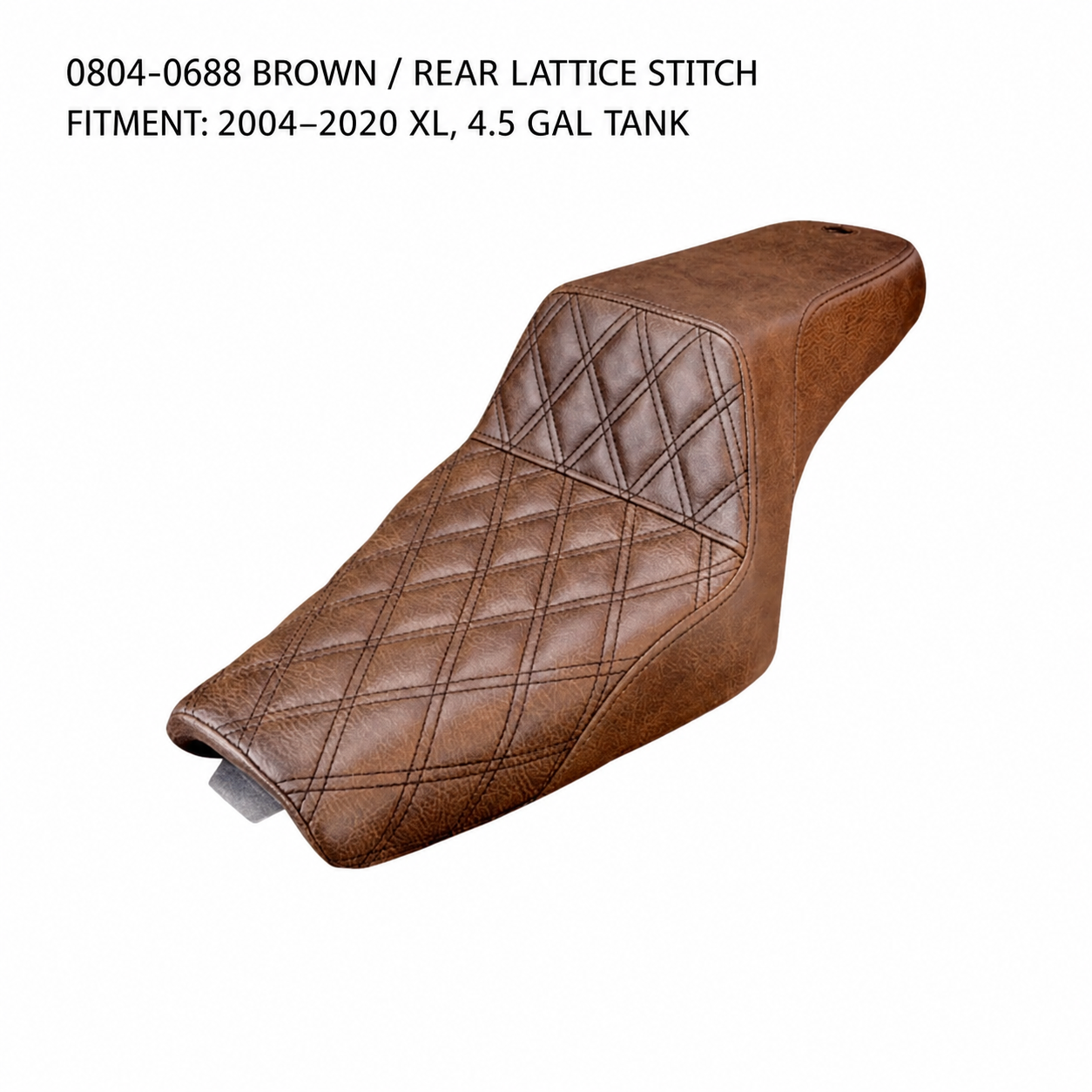 0804-0688 Brown / Rear Lattice / 4.5 Gal seat for Harley Sportster XL