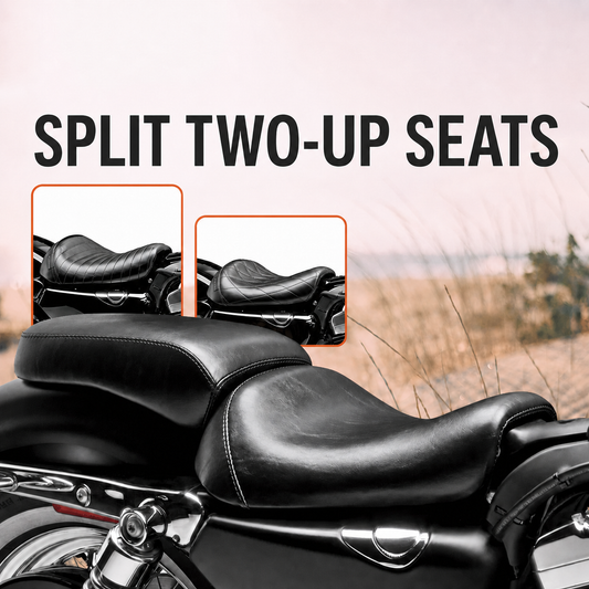 Harley Sportster split two-up seats overview