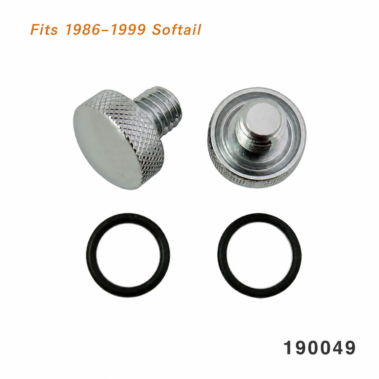 190049 Softail seat mounting screws and O-rings