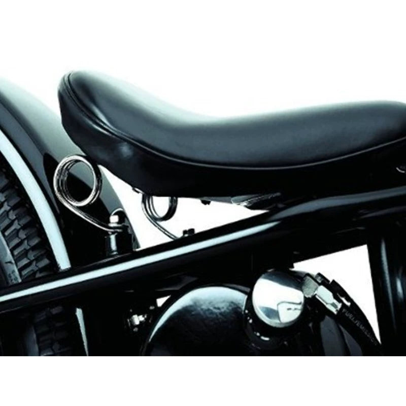 Low-profile solo motorcycle seat installation