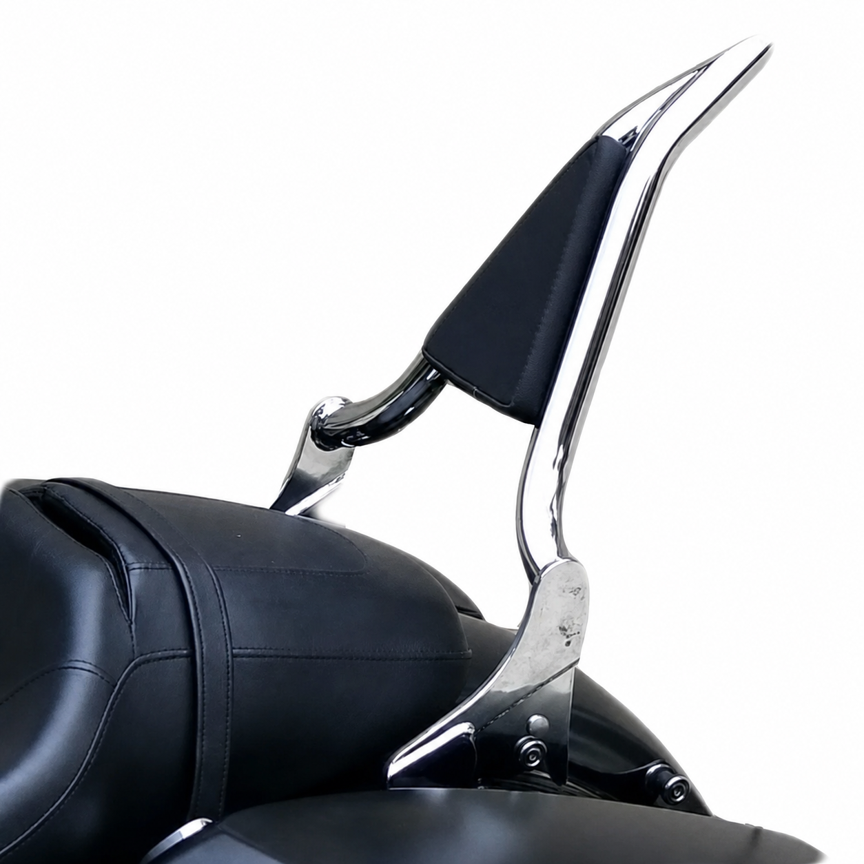 Chrome pointed sissy bar backrest