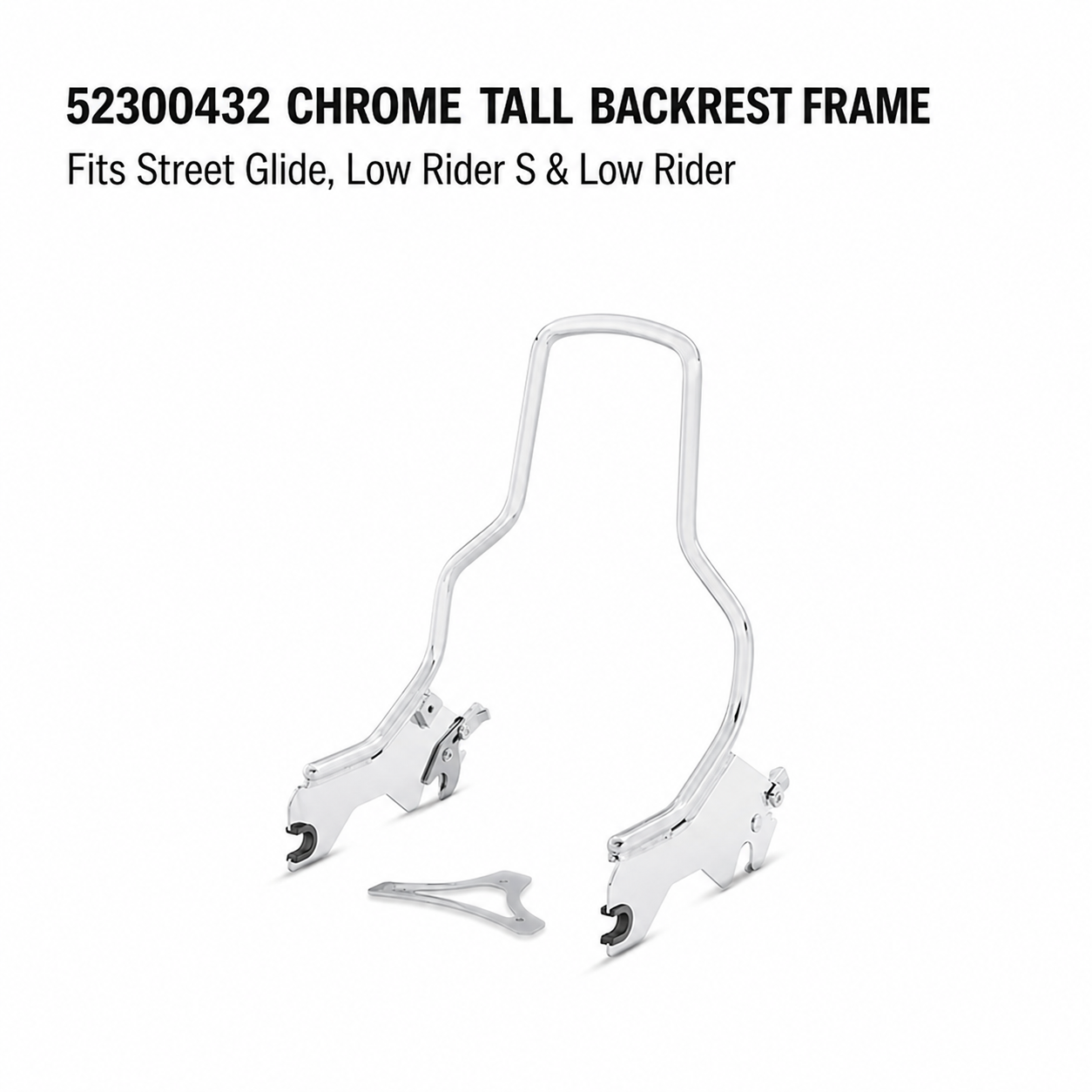 52300432 chrome tall backrest frame