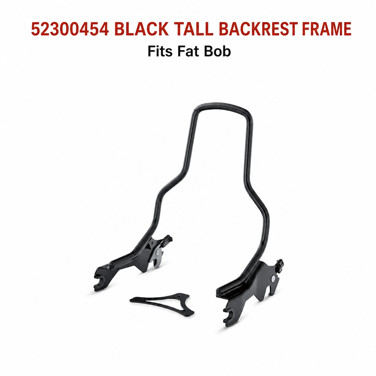 52300454 black tall backrest frame for Fat Bob