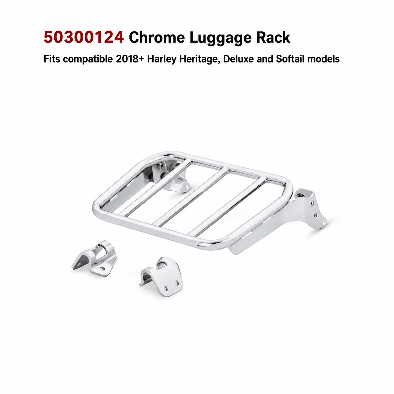 50300124 chrome luggage rack