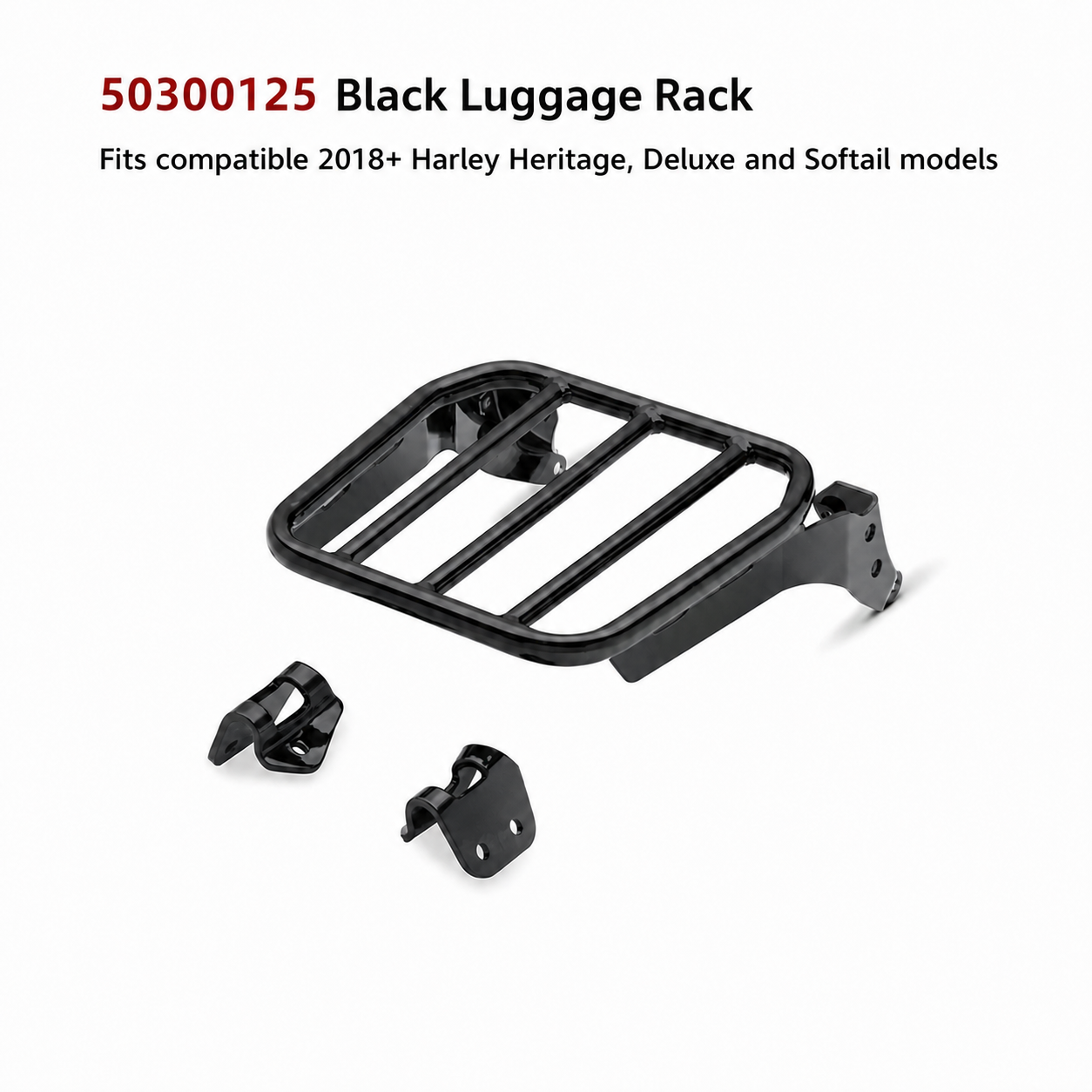 50300125 black luggage rack