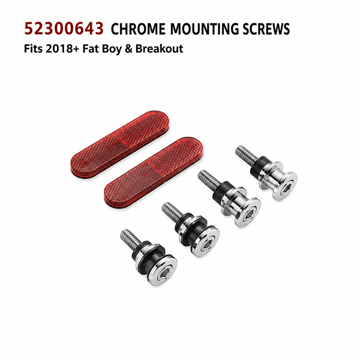 52300643 chrome mounting screws