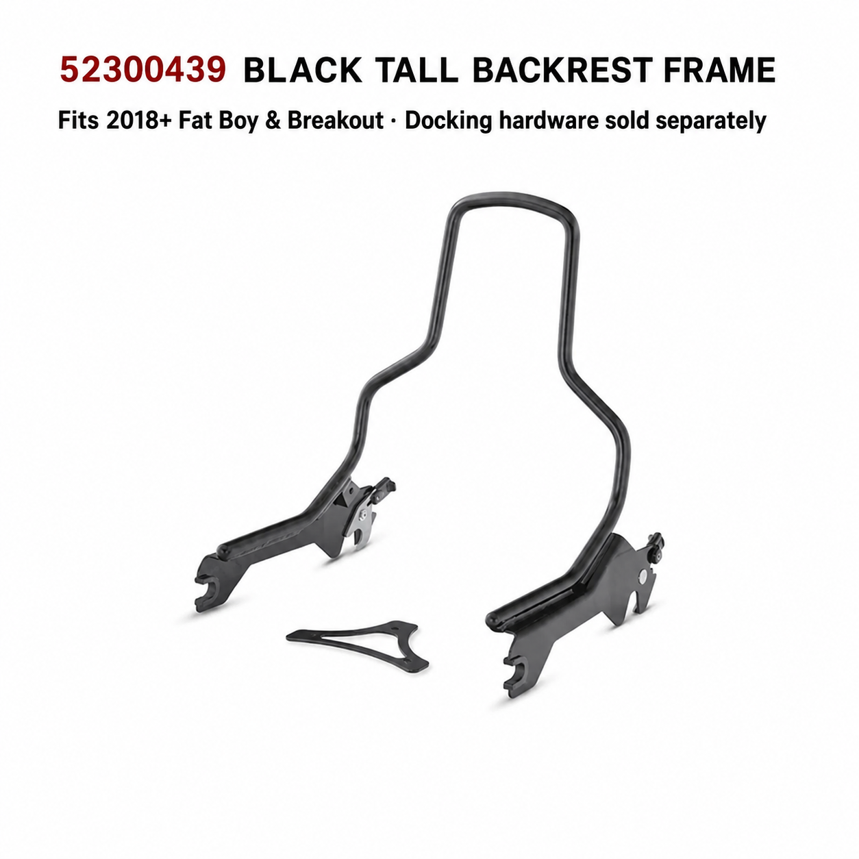 52300439 black tall backrest frame