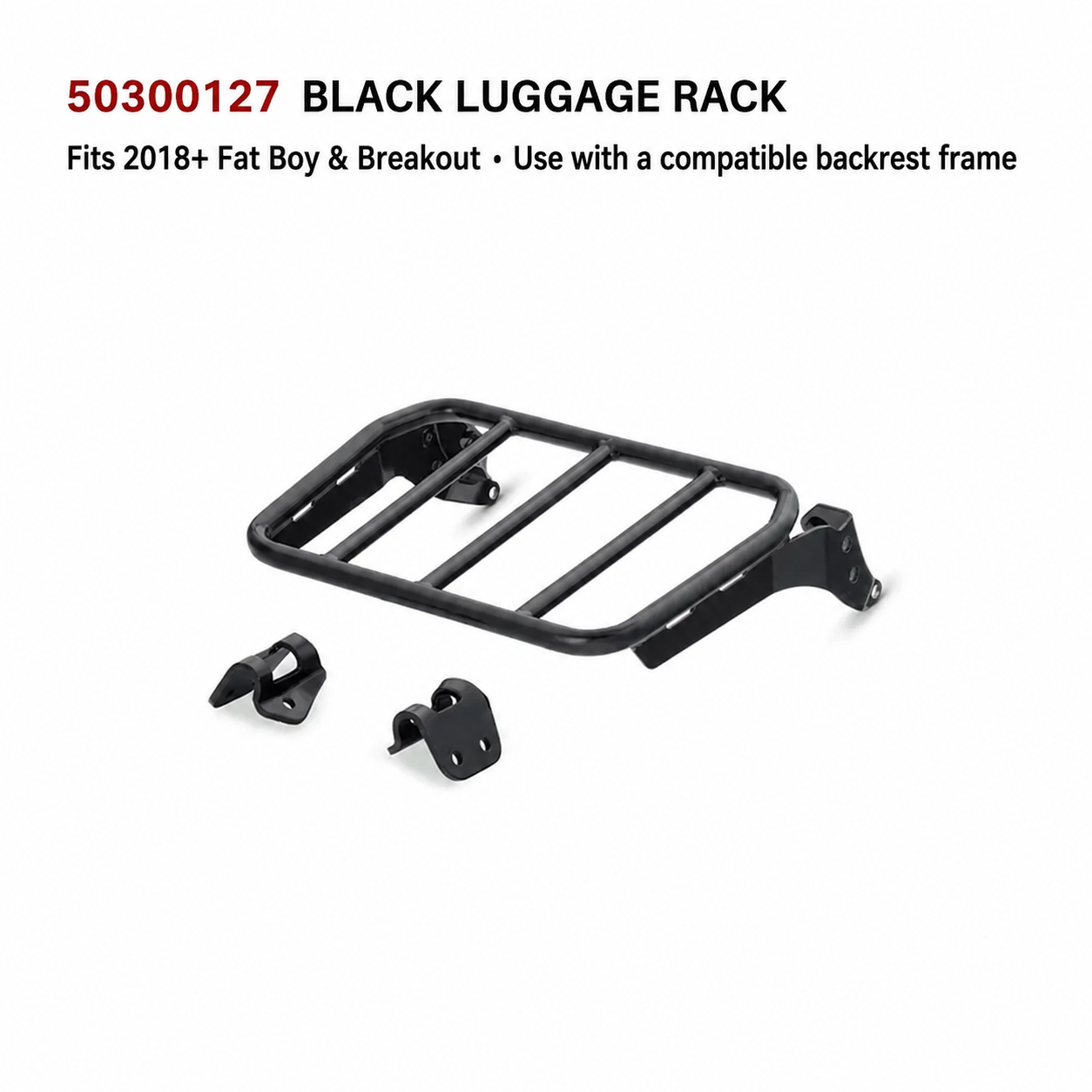 50300127 black luggage rack