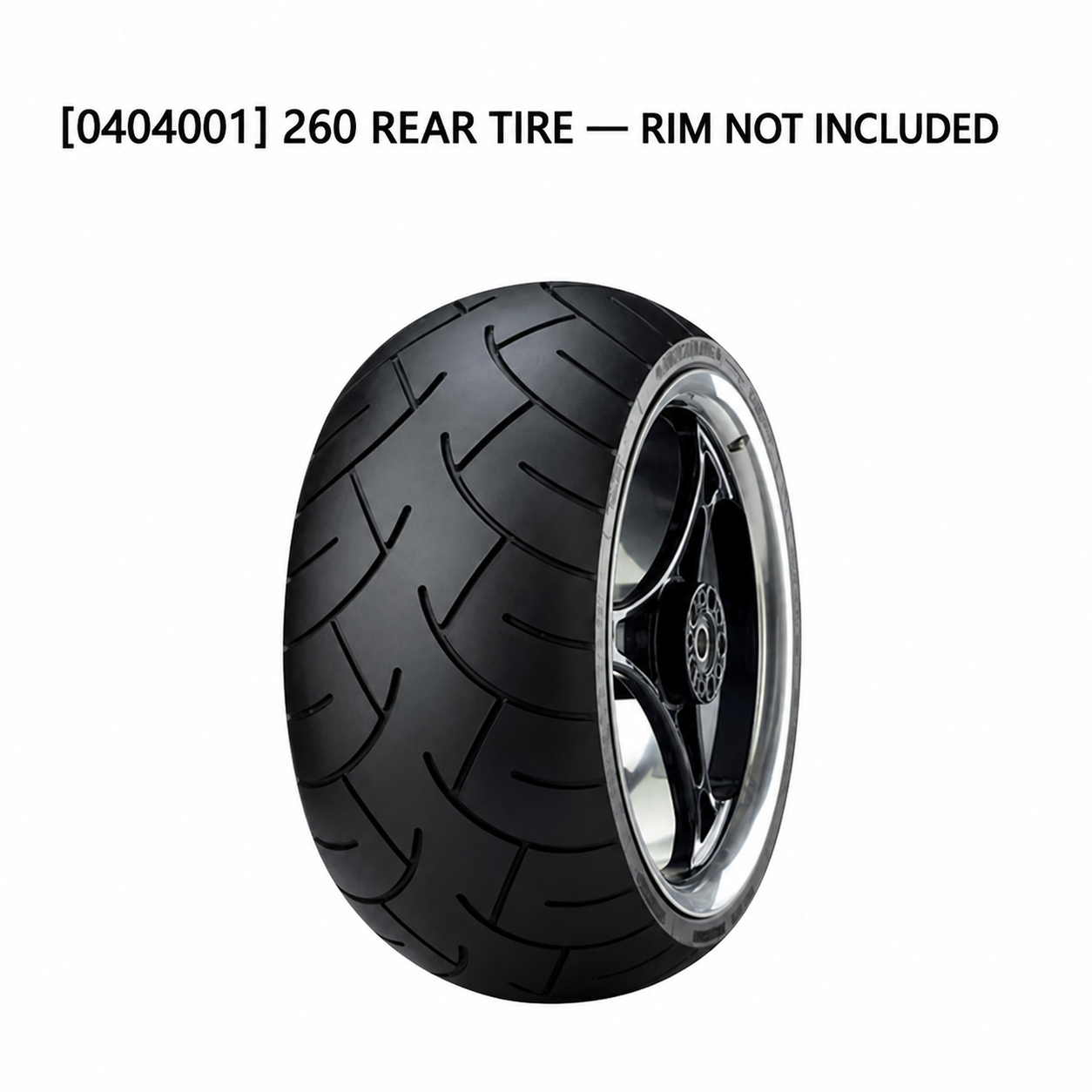 0404001 260 rear tire, rim not included
