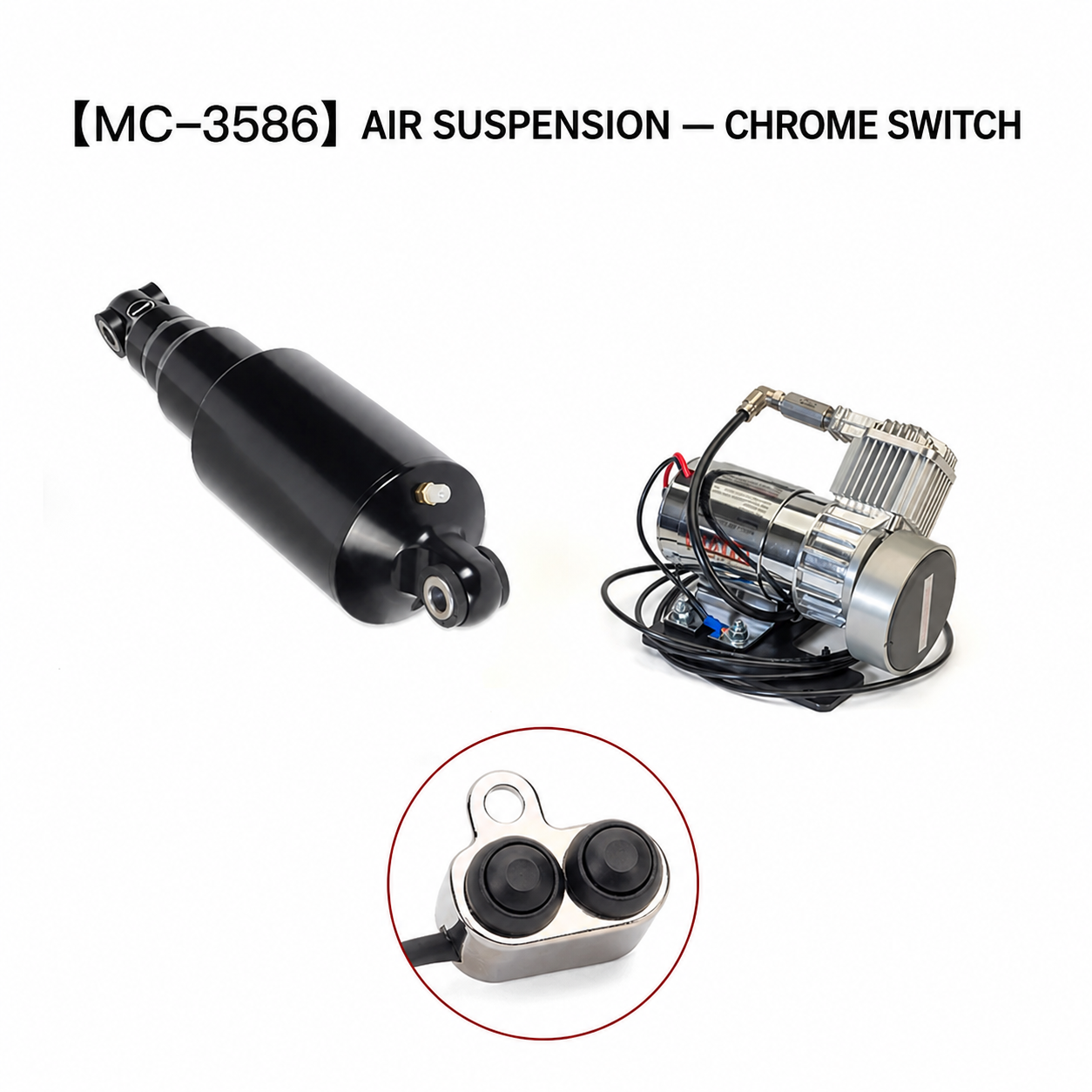 MC-3586 air suspension with chrome switch