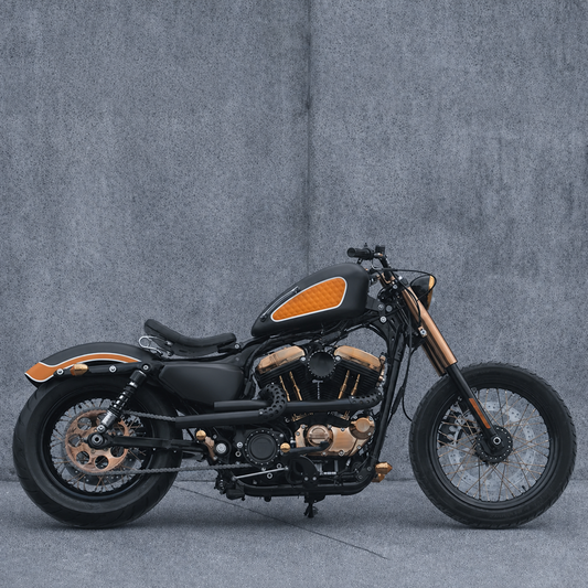Custom Harley Sportster XL883N vintage build gallery 1