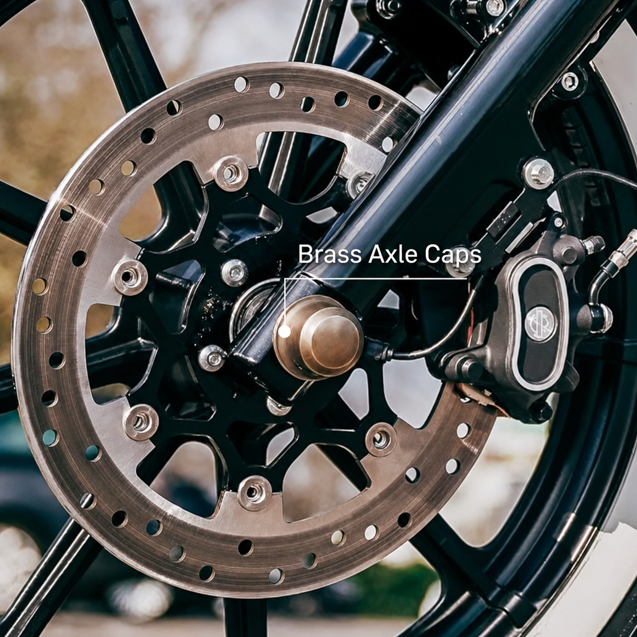 Brass Axle Caps