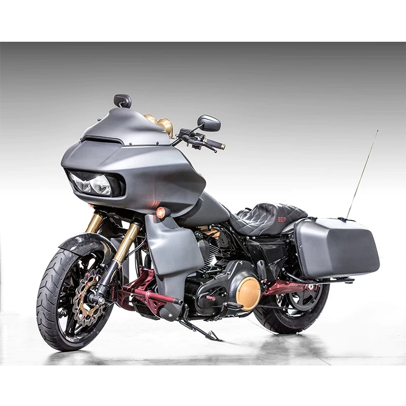 DS-style Harley Road Glide full side view