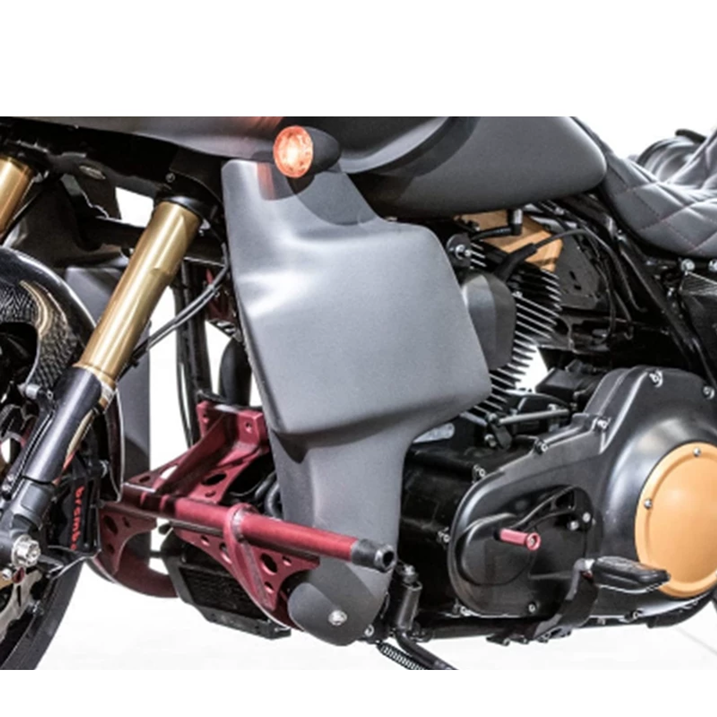 Lower fairing leg shields