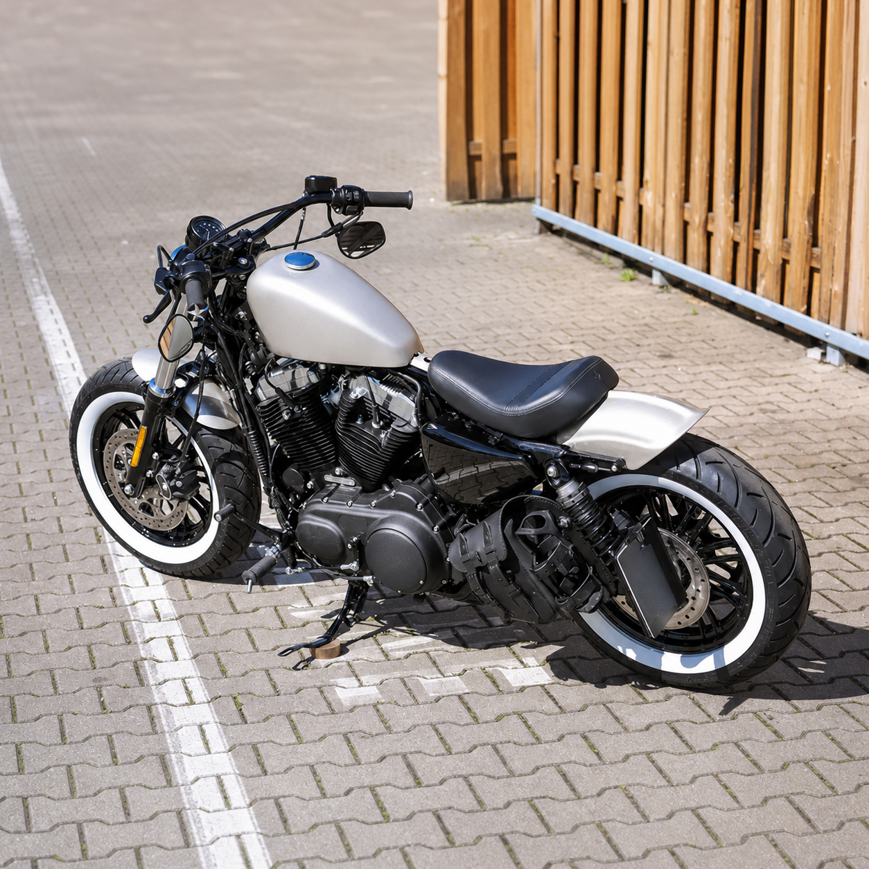 Custom Sportster 48 elevated view
